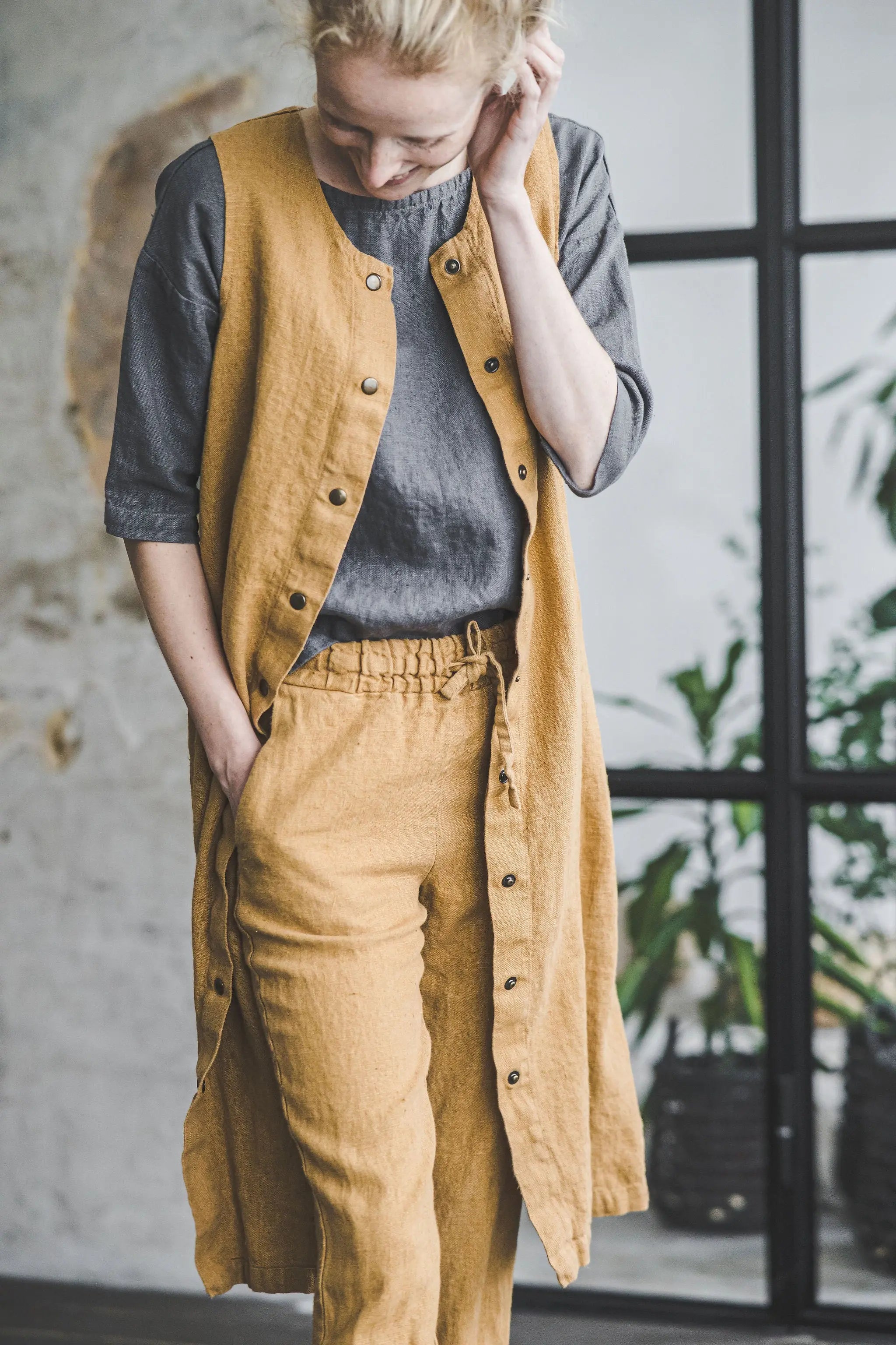Linen Vest Dress Epic Linen