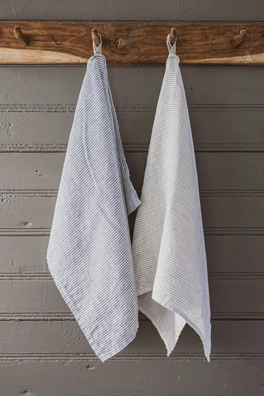 Stonewashed Linen Kitchen Tea Towels Set of 2 Pattern Epic Linen