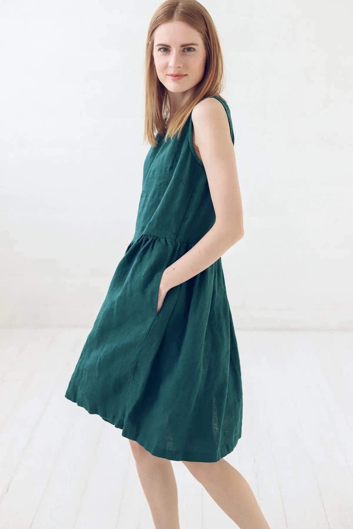 Linen Dress with Pockets Epic Linen