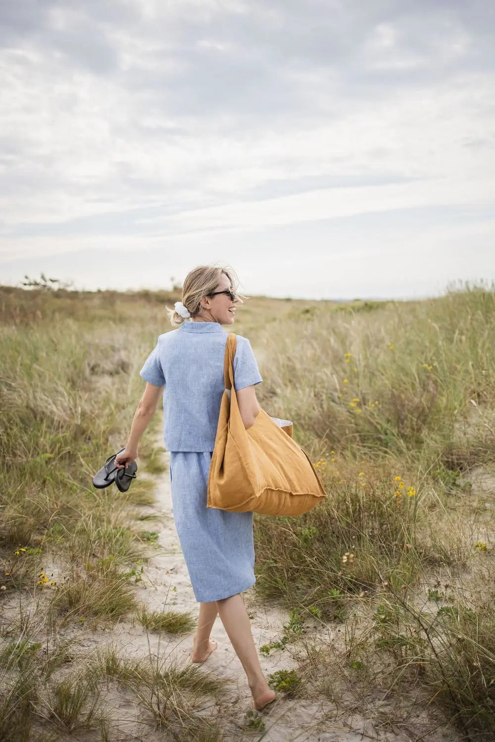 Senapsgul linneväska – The Golden Hour Carryall