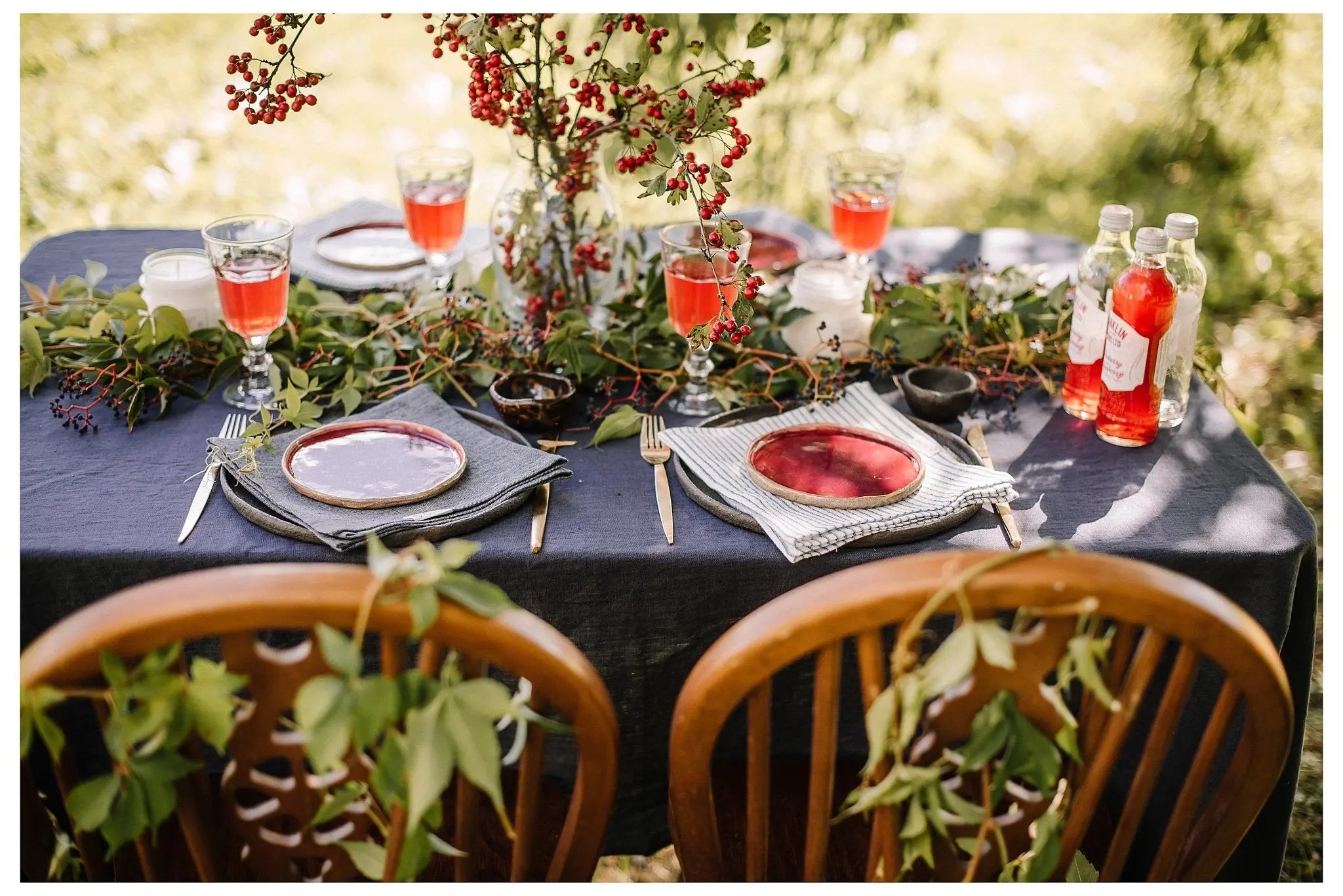 Natural Stonewashed Charcoal Gray Linen Tablecloth - Epic Linen luxury linen