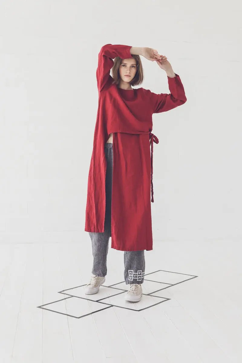 Oversized Linen Tunic Shirt - Epic Linen luxury linen