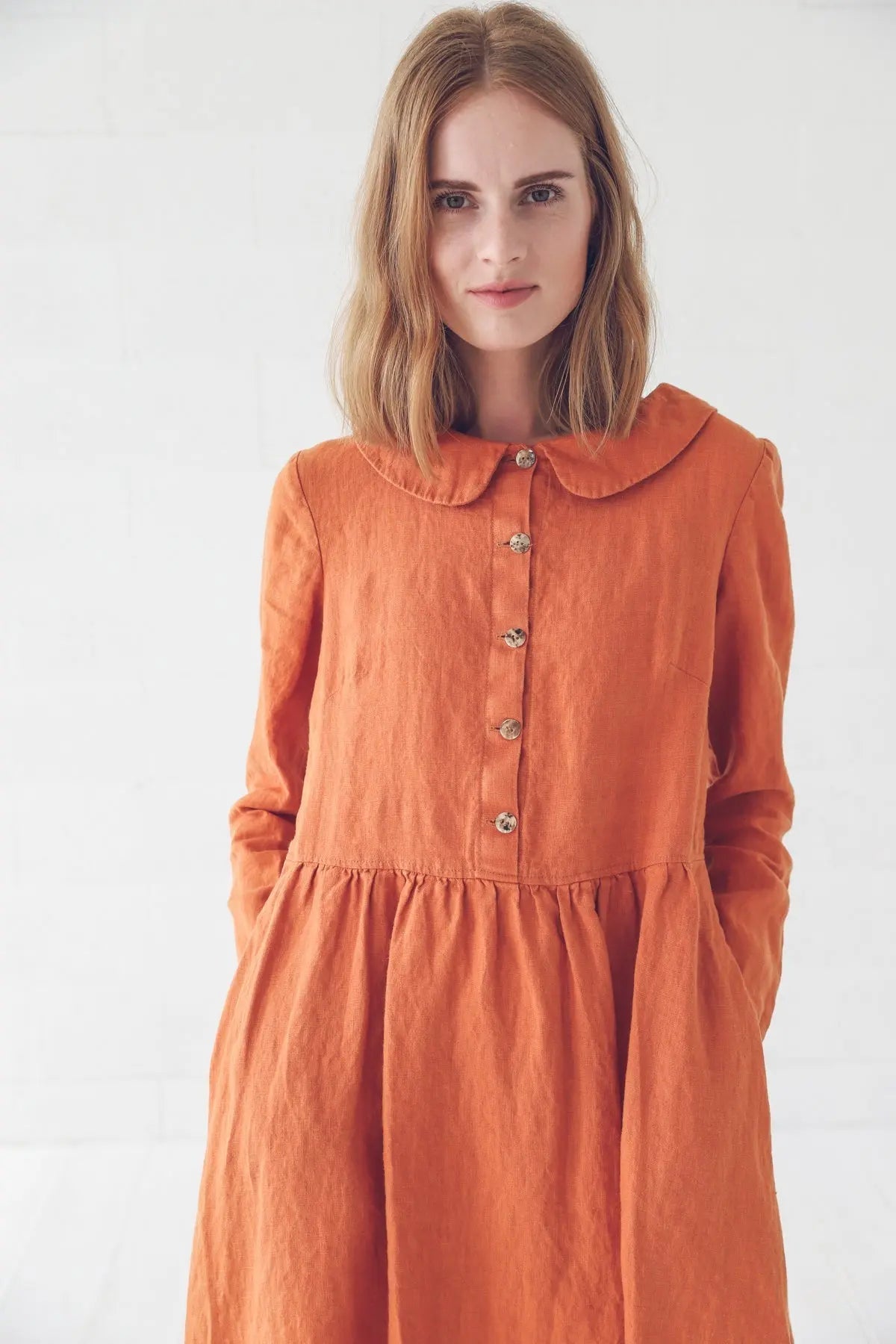 Renaissance Romantic Linen Dress - Epic Linen luxury linen