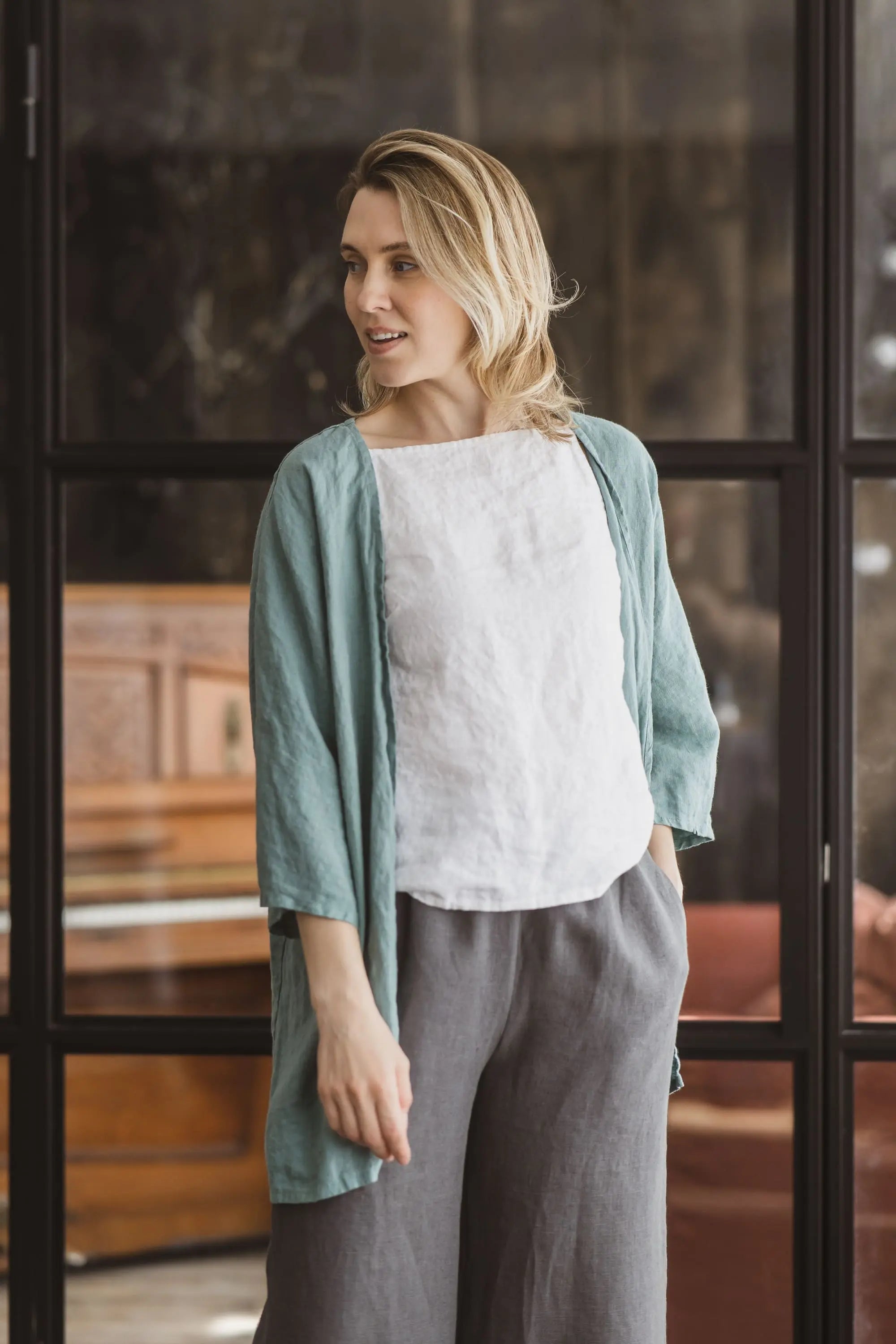 Dusterjacka i linne