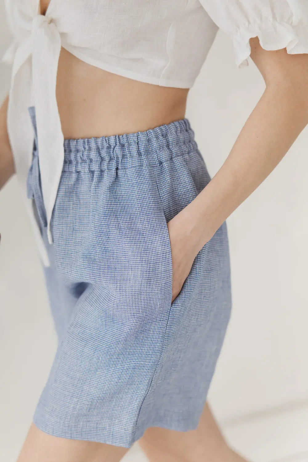 Summer Goose Steps linneshorts