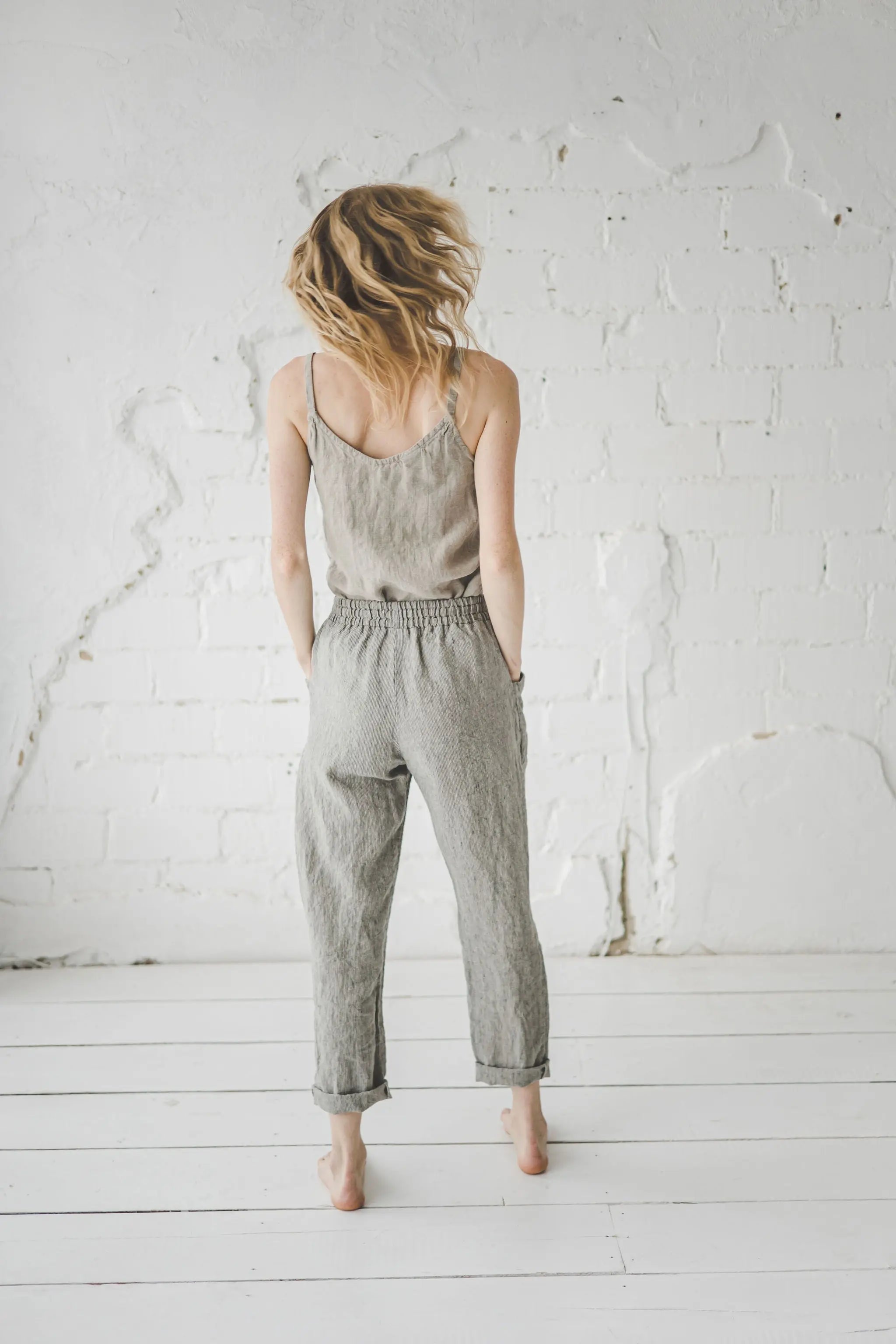 Linen Pants with Elastic Waistband Epic Linen