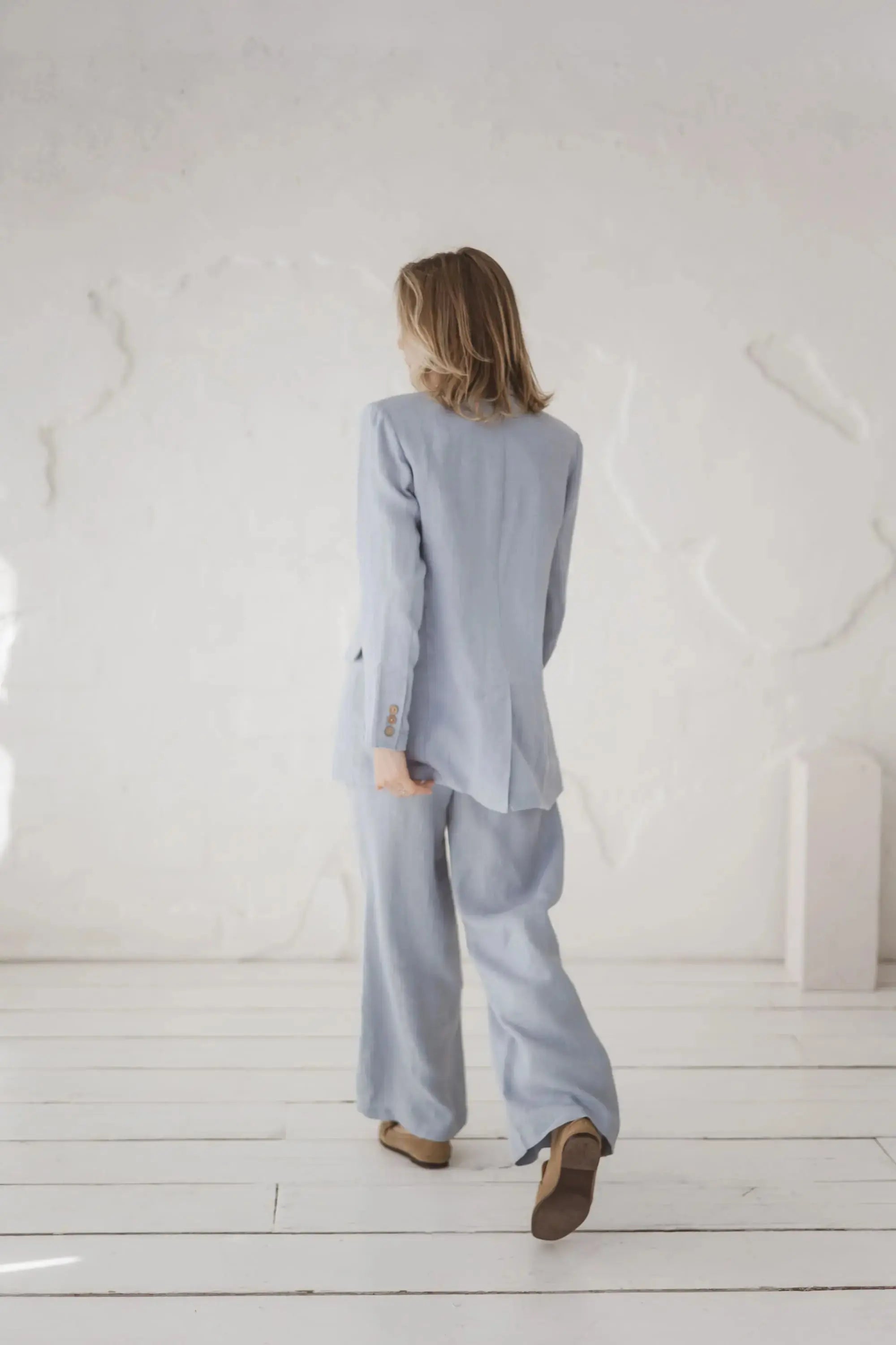 Minimalist Oversized Linen Blazer Epic Linen