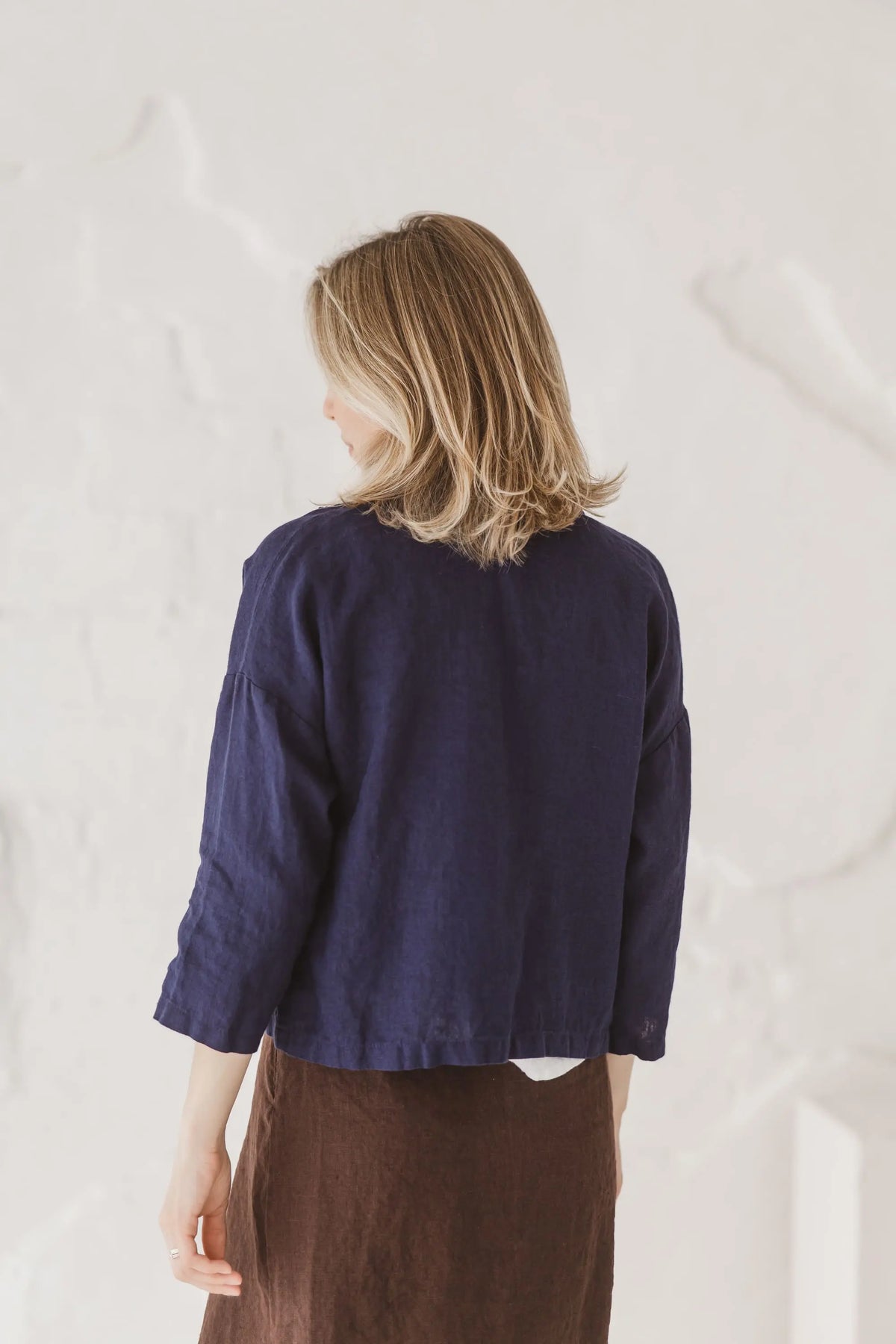 Cropped Linen Jacket - Margo