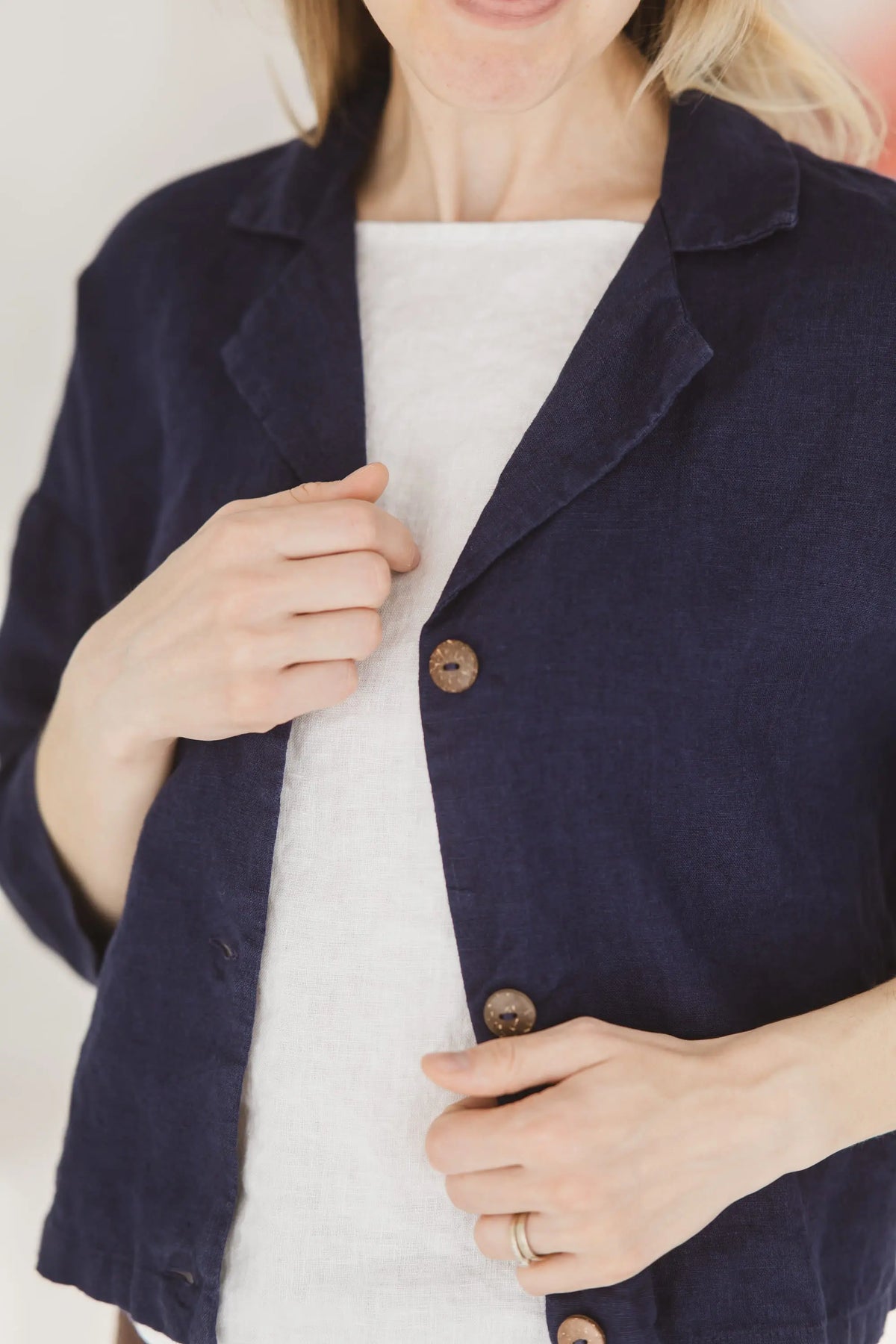 Cropped Linen Jacket - Margo