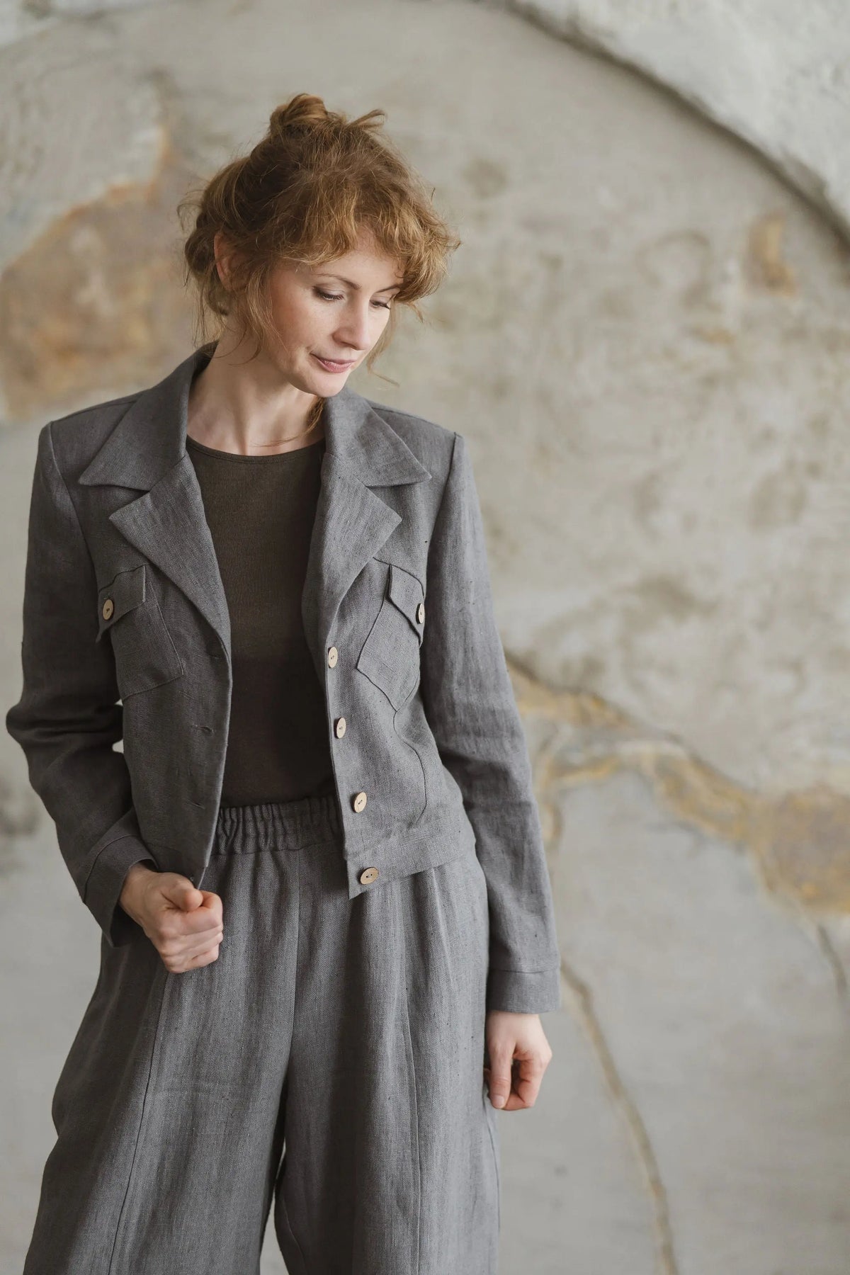 Versatile Cropped Linen Blazer Epic Linen