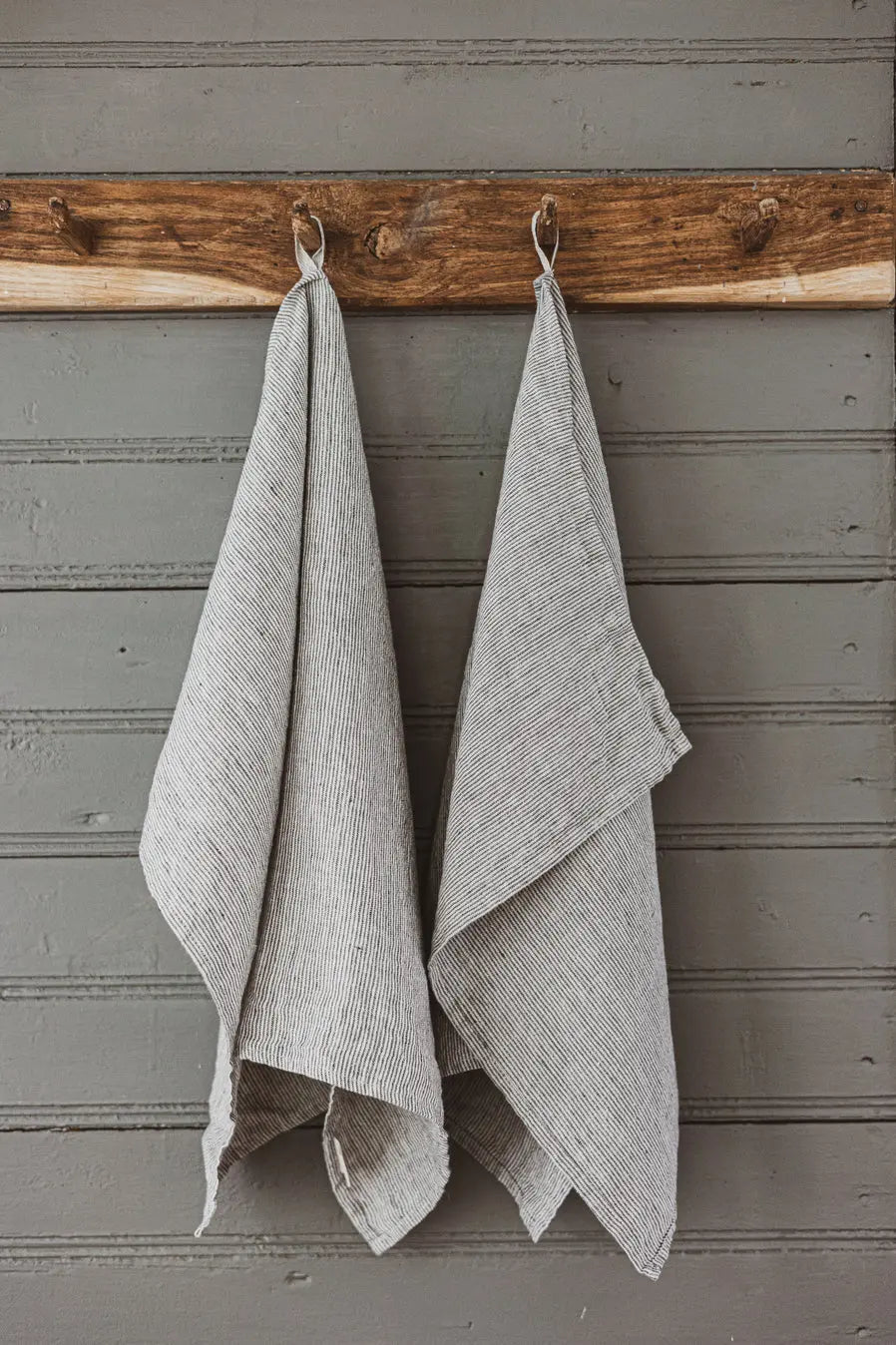 Stonewashed Linen Kitchen Tea Towels Set of 2  Pattern Epic Linen