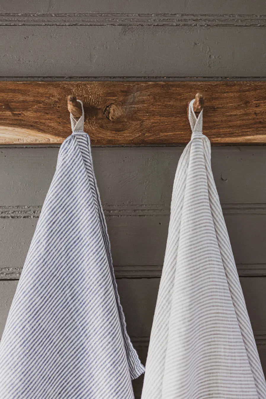 Stonewashed Linen Kitchen Tea Towels Set of 2  Pattern Epic Linen