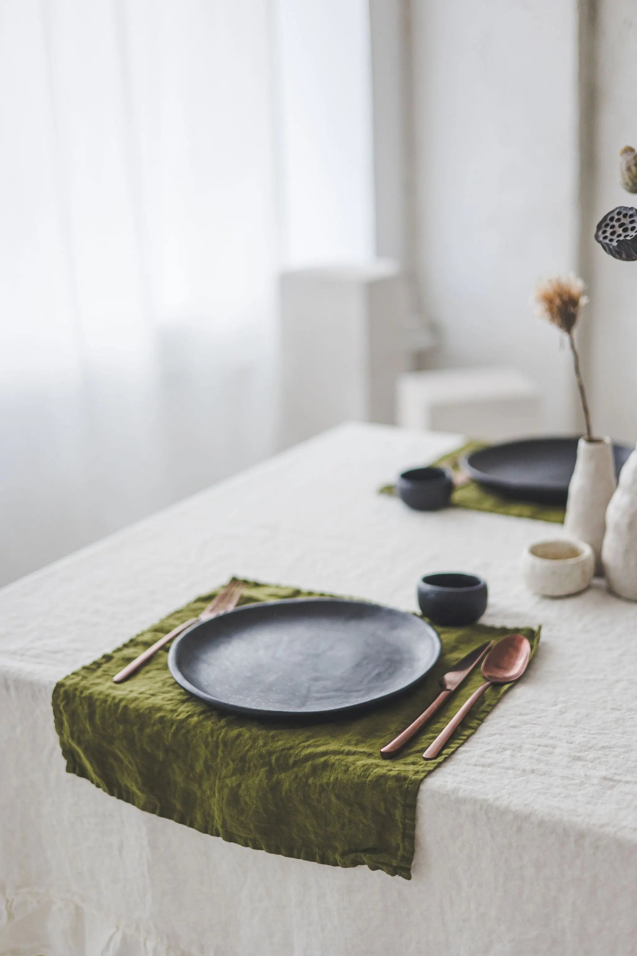 Natural Stonewashed Off White Linen Tablecloth Epic Linen