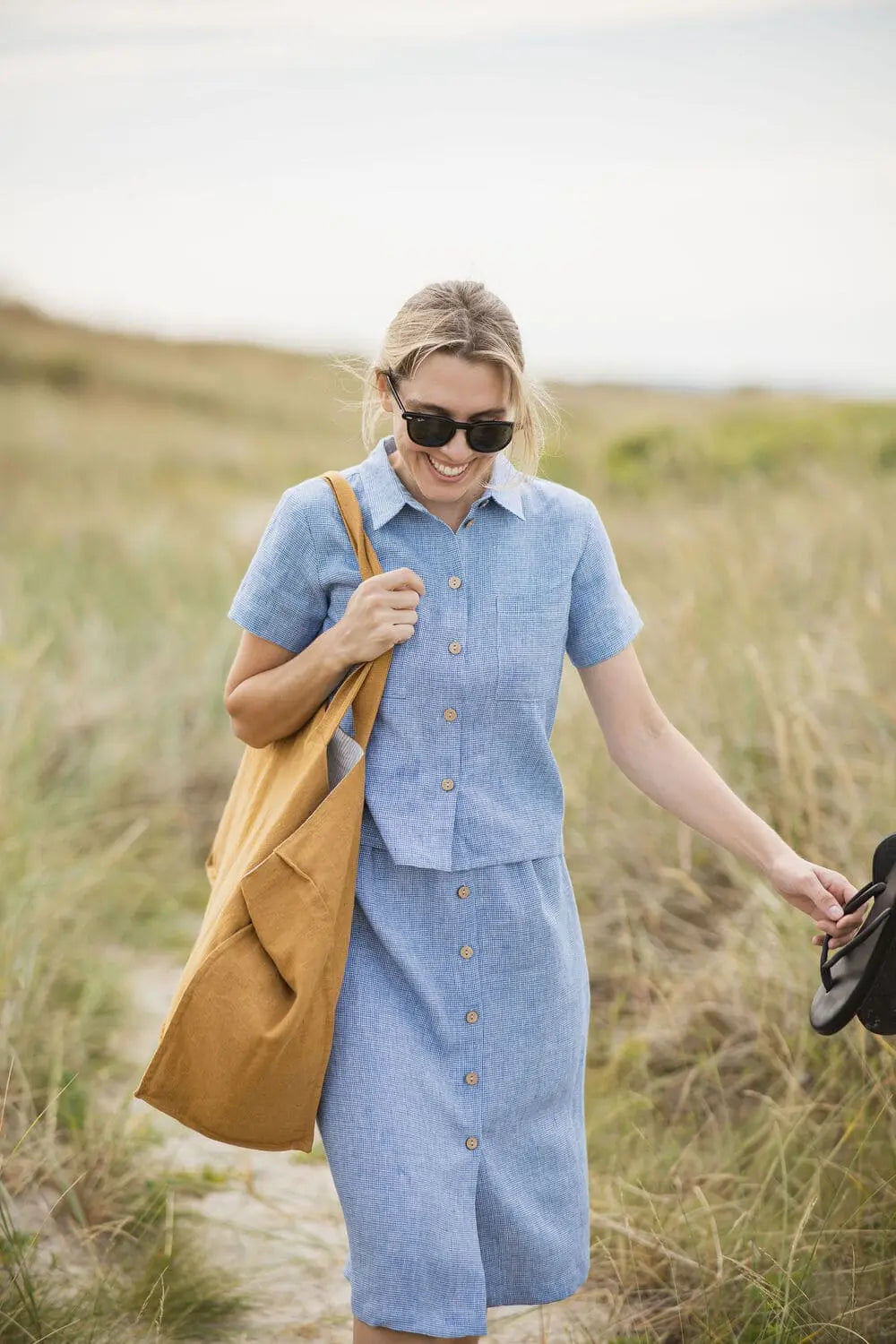 Senapsgul linneväska – The Golden Hour Carryall